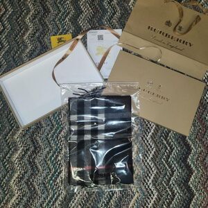 Burberry Black Nova Check Scarf